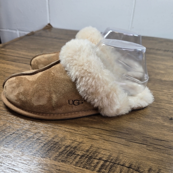 Ugg Scuffette II Suede Shearling Scuffs Slippers - Picture 5 of 9